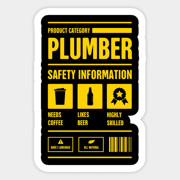 Funny Plumber Safety Information Sticker by MeatMan